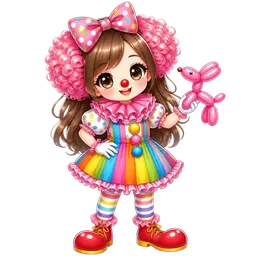 Bubbles the Clown Girl